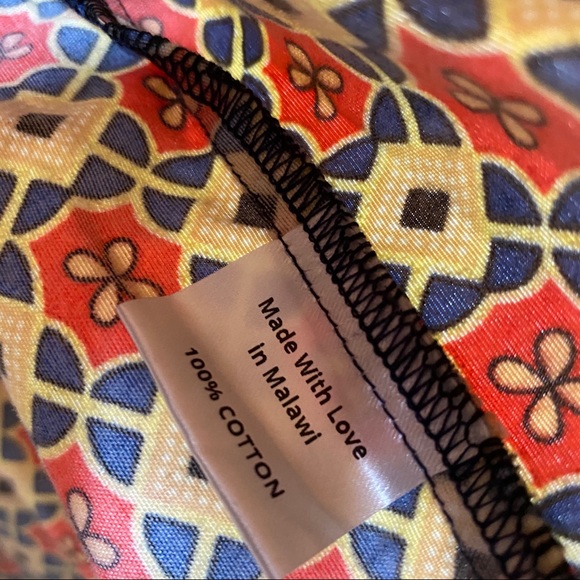 Mayamiko fair trade off the shoulder peplum top - Picture 4 of 5